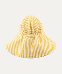 Thumbnail for Floppy Swim Hat -  Yellow Seersucker
