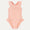 Seersucker Frill Swimsuit -  Coral Seersucker