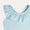 Seersucker Frill Swimsuit - Soft Blue Stripe