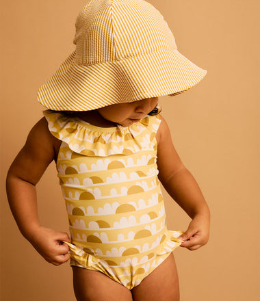 Frill Swimsuit -  Sunshine Print