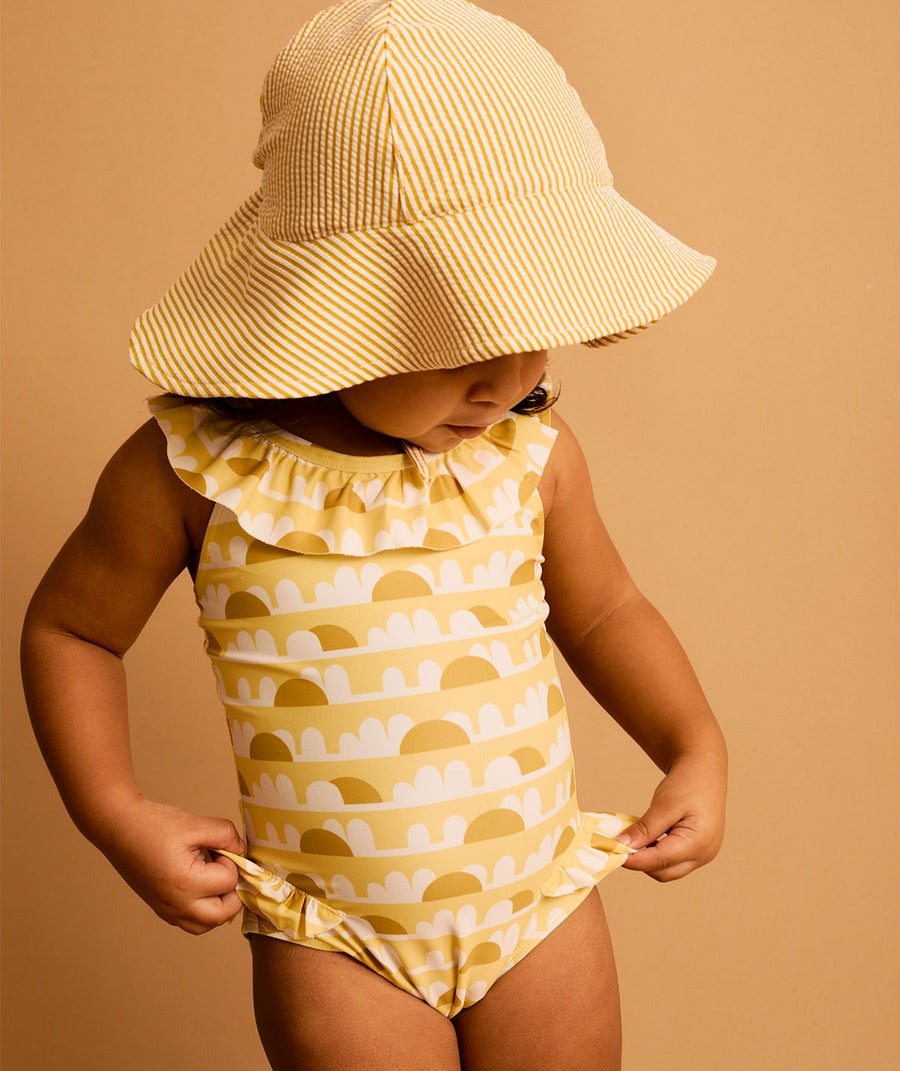 Frill Swimsuit -  Sunshine Print