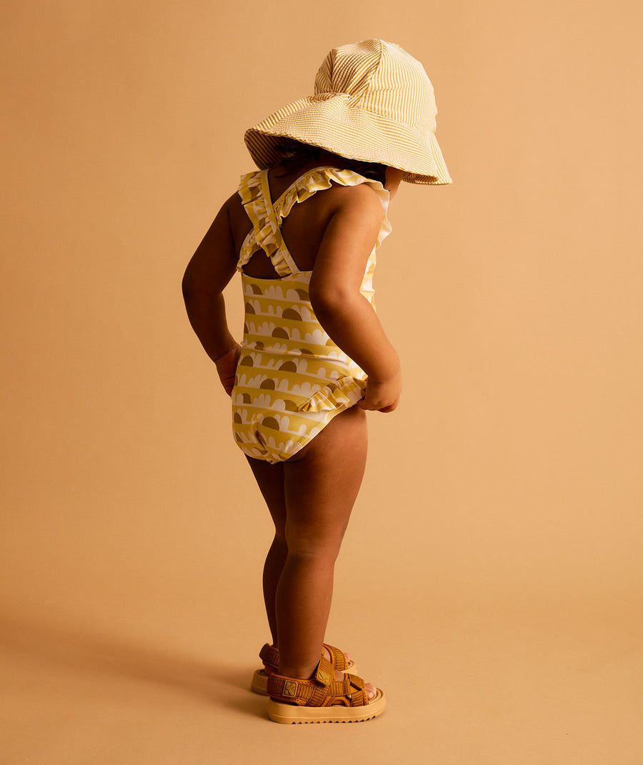 Frill Swimsuit -  Sunshine Print