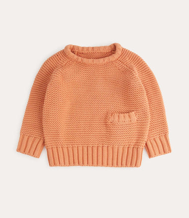 Garter Stitch Jumper - Papaya