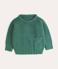 Thumbnail for Garter Stitch Jumper - Evergreen
