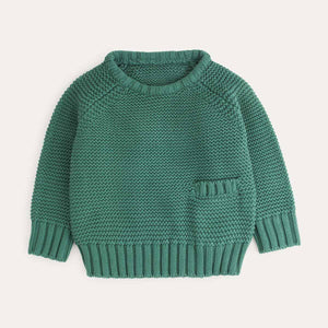 Garter Stitch Jumper - Evergreen
