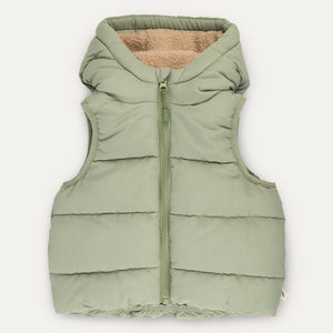 Quilted Gilet - Green  Tea