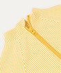 Seersucker Long Sleeve Swimsuit -  Yellow Seersucker