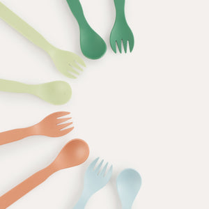 8 Pack Eco Spoons & Forks - Multi