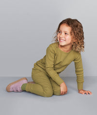 Thumbnail for Organic Ribbed Legging - Olive