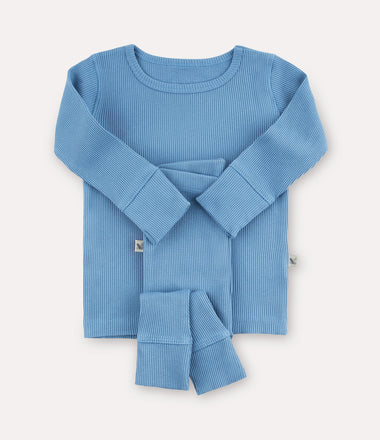 Organic Rib Set - Sea Blue