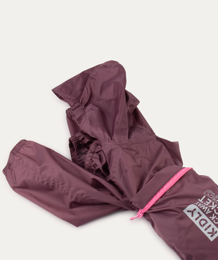 Packaway Rain Suit - Purple  Plum
