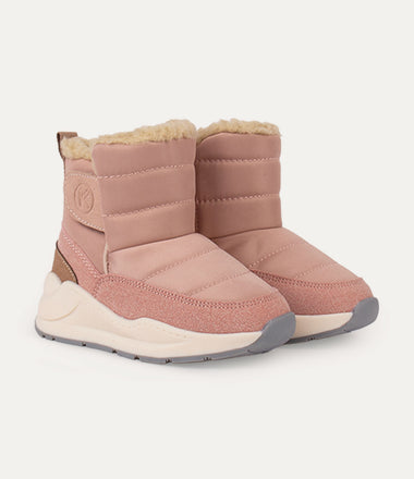 Quilted Snow Boot - Pink Coral Cloud