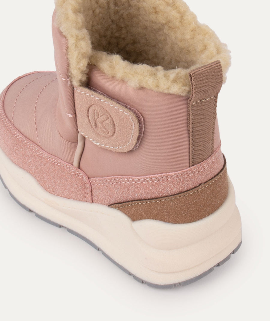Quilted Snow Boot - Pink Coral Cloud