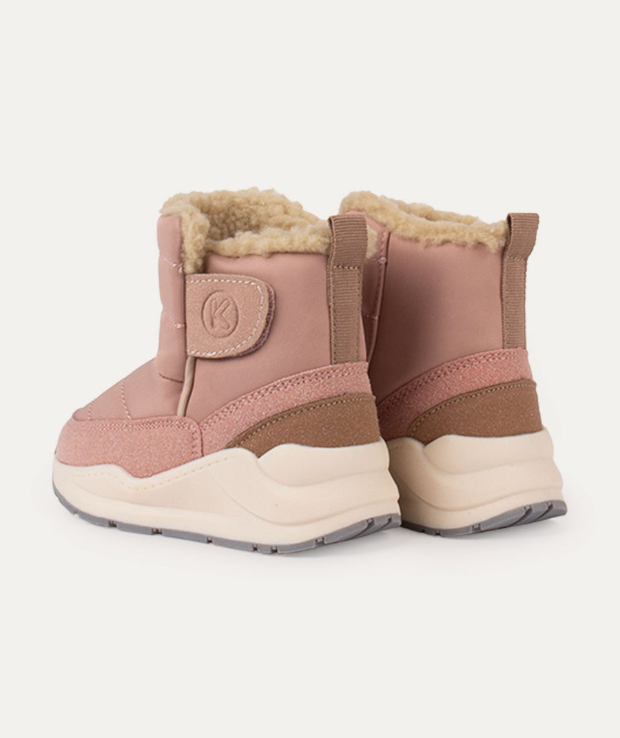 Quilted Snow Boot - Pink Coral Cloud
