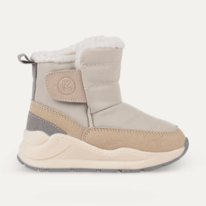 Quilted Snow Boot - Neutral  Winter White