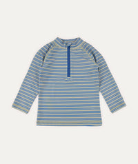 Thumbnail for Recycled Zip Front Rash Vest -  Blue Stripe