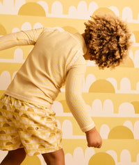 Thumbnail for Seersucker Zip Front Rash Vest -  Yellow Seersucker