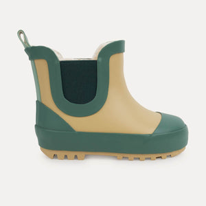 Short Rain Boot - Camel/ Juniper Mix