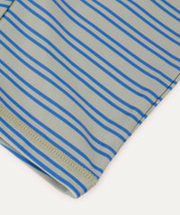 Thumbnail for 3/4 Sleeve Sunsuit -  Blue Stripe