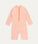 3/4 Sleeve Seersucker Sunsuit -  Coral Seersucker
