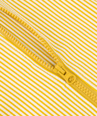 Thumbnail for 3/4 Sleeve Seersucker Sunsuit -  Yellow Seersucker