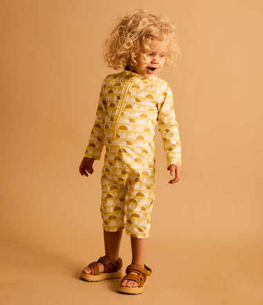 3/4 Sleeve Sunsuit -  Sunshine Print