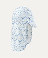 Thumbnail for Recycled Sun Hat -  Bubbles Whale Print