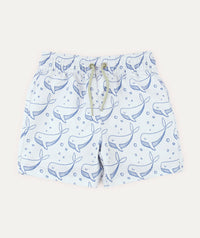 Thumbnail for Recycled Swim Shorts -  Bubbles Whale Print