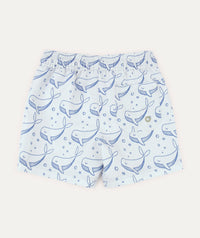 Thumbnail for Recycled Swim Shorts -  Bubbles Whale Print