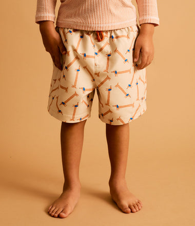 Recycled Swim Shorts -  Sausage Dog