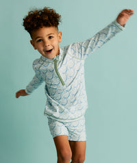 Thumbnail for Recycled Swim Trunks -  Bubbles Whale Print