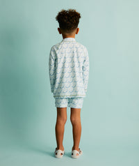 Thumbnail for Recycled Swim Trunks -  Bubbles Whale Print