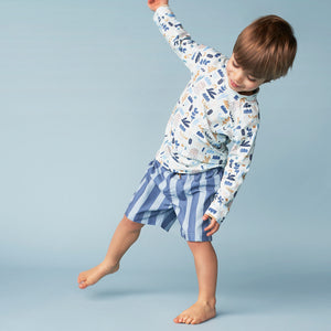 Recycled Rash Vest - Blue