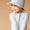 Seersucker Floppy Swim Hat - Soft Blue Stripe