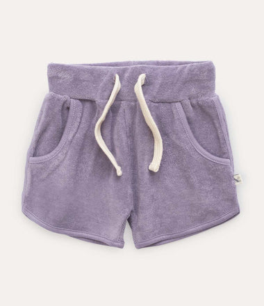 Towelling Short - Lavender Grey