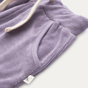Towelling Short - Lavender Grey