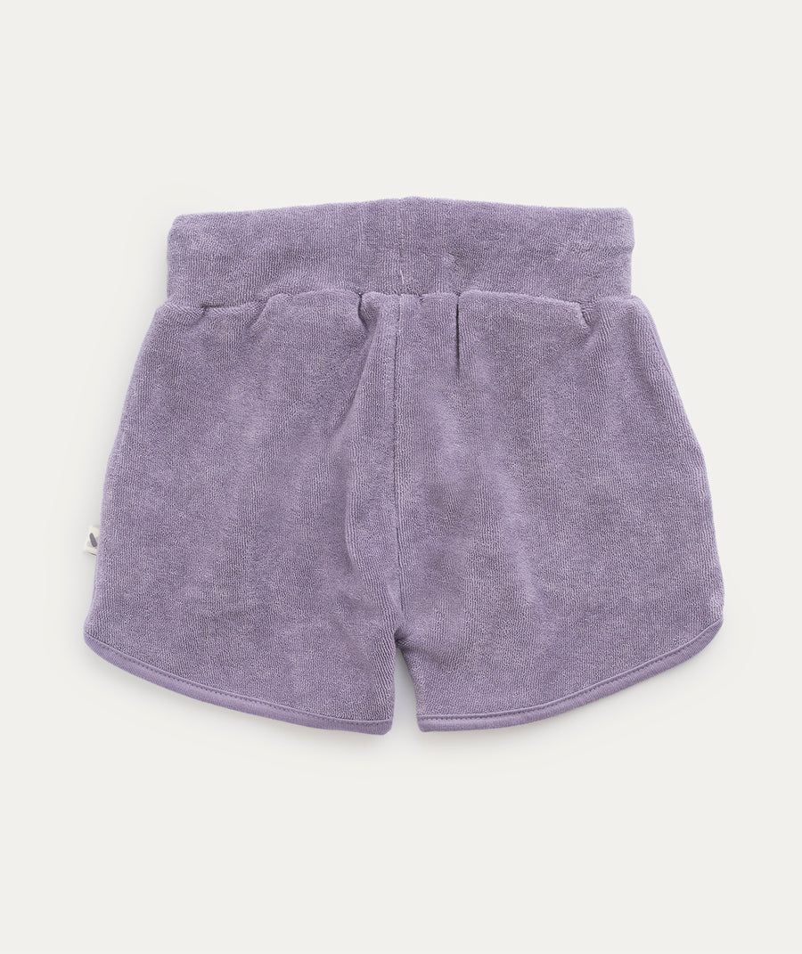 Towelling Short - Lavender Grey
