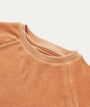 Towelling Short Sleeve Sweatshirt - Biscuit