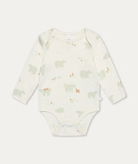 Thumbnail for Polar Bear Print Long Sleeve Bodysuit - Polar Bear Print