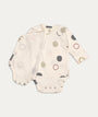 Long Sleeve Bodysuit - Circles Off-white