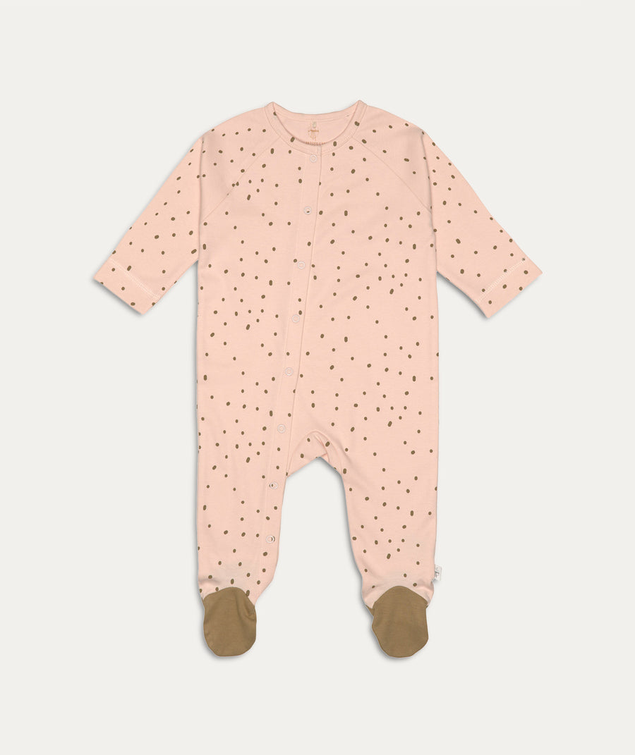 Pyjama with Feet - Powder Pink
