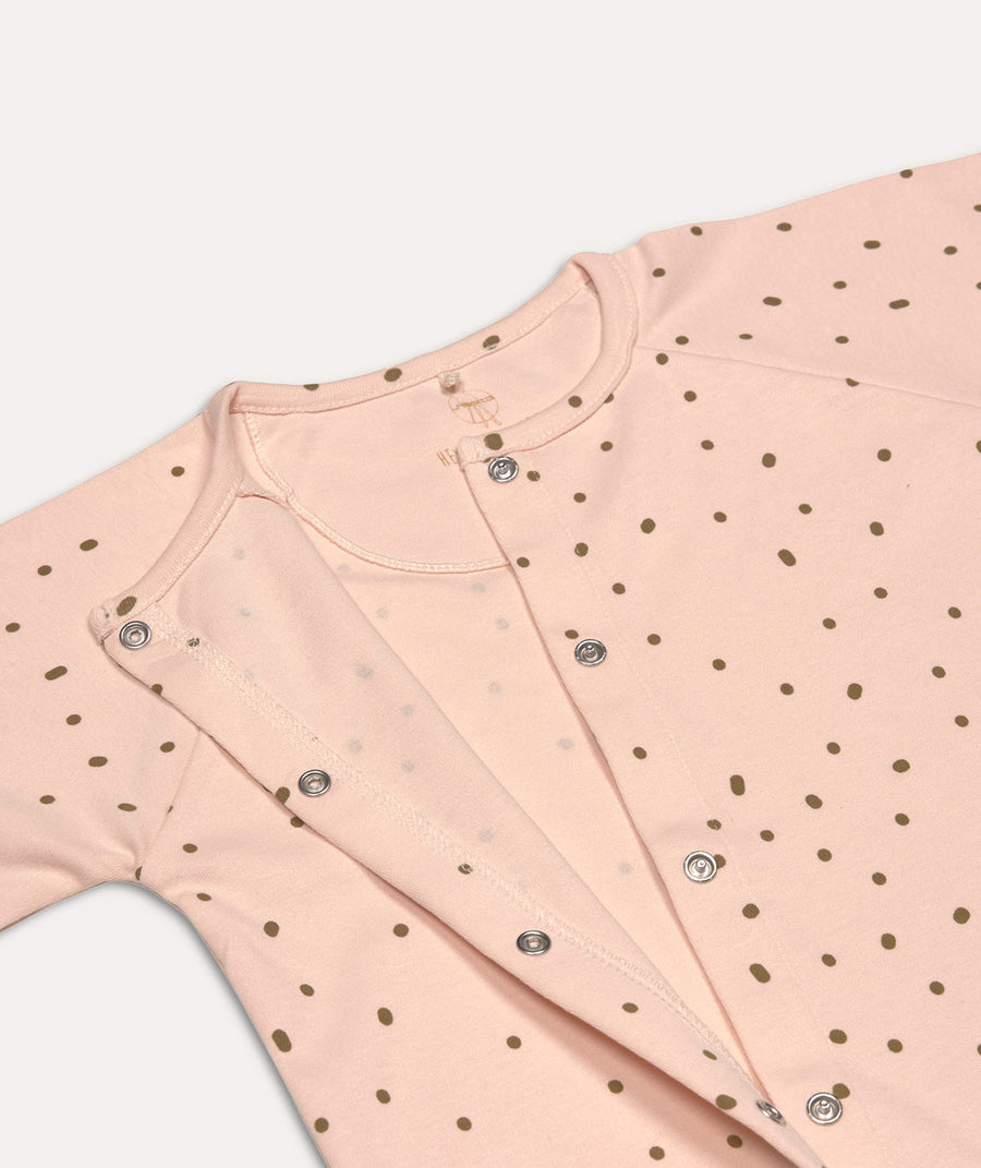 Pyjama with Feet - Powder Pink