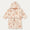 Lilana Yarn Dyed Bathrobe - Peach / Sea Shell