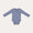 Bodysuit Wrap Long Sleeves Rib - Blue