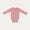 Bodysuit Wrap Long Sleeves Rib - Vintage Pink