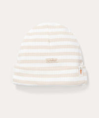 Thumbnail for Baby Cap Stripe - Sand/White