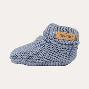 Knitted Baby Booties - Blue
