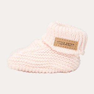 Knitted Baby Booties - Pink