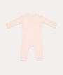 One Piece Wrap Suit Rib - Pink