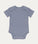 Bodysuit Short Sleeves Rib - Blue